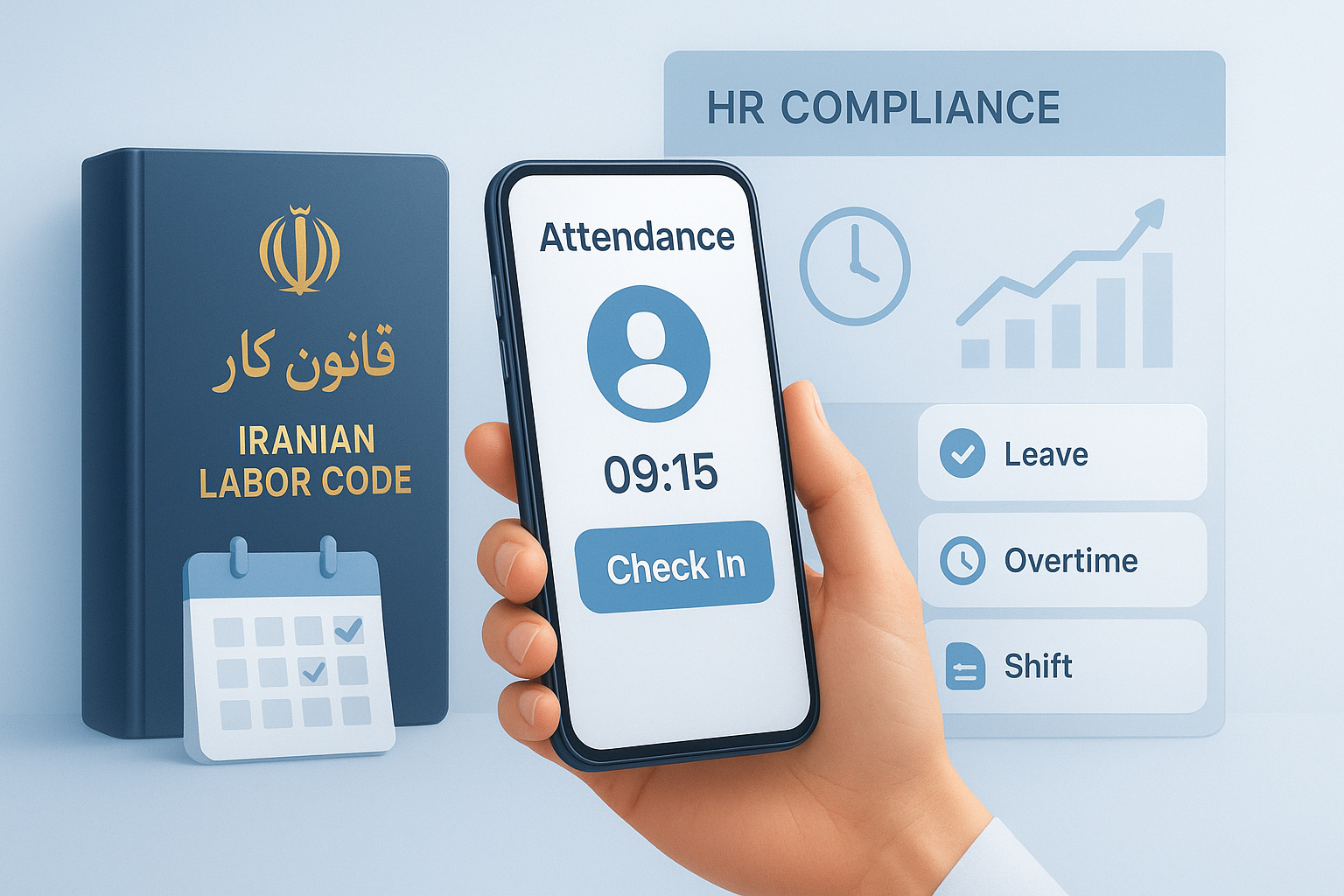 قوانین کار ایران درباره حضور و غیاب، مرخصی، اضافه‌کاری و تأخیر